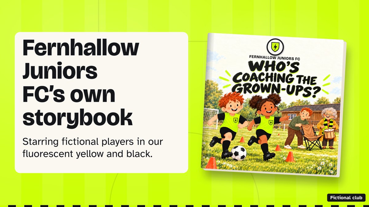 Fernhallow Juniors FC (fictional club): website banner from the club's sales kit.