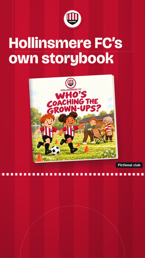 Hollinsmere FC (fictional club): phone story from the club's sales kit.