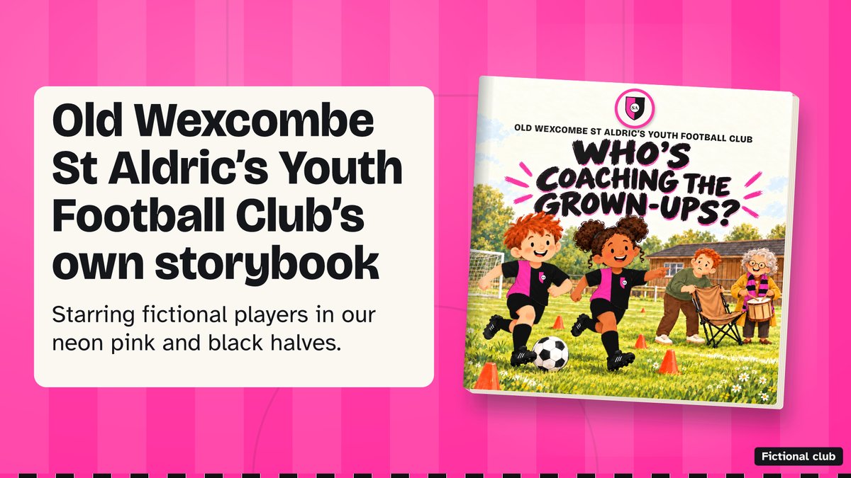 Old Wexcombe St Aldric's Youth Football Club (fictional club): website banner from the club's sales kit.